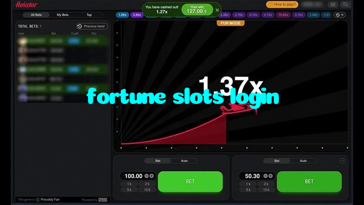 fortune slots login casino presented on mobile device in Pakistan with slots and live games